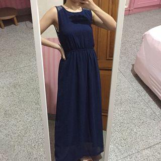 Navy Long Dress