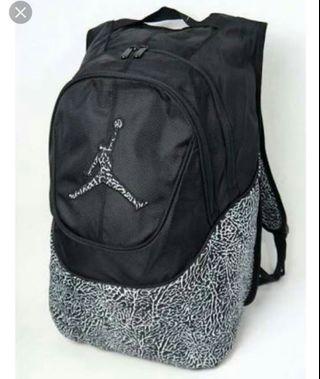 black and blue nike backpack