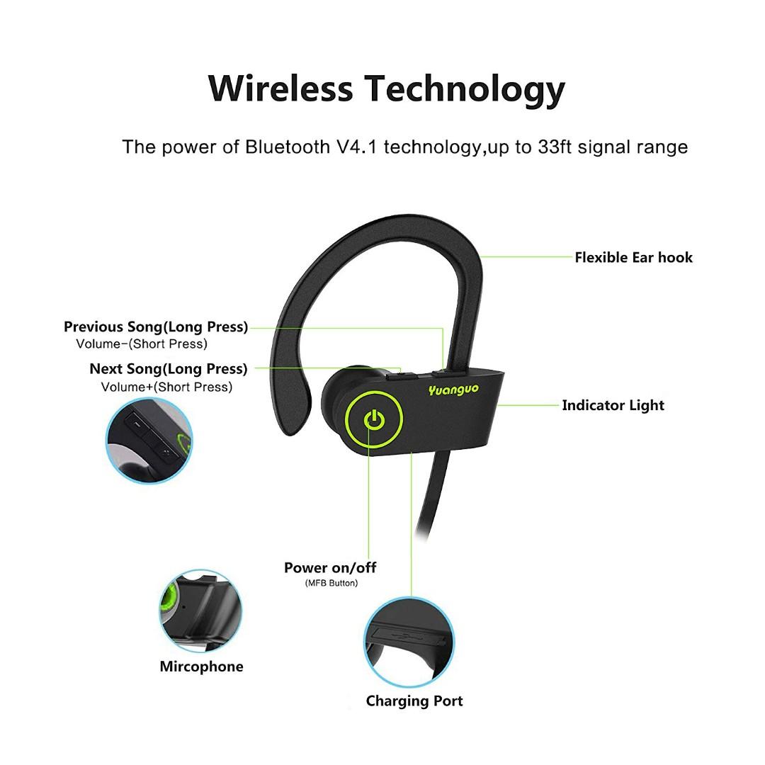 322. Yuanguo 2 Wireless Sports Earphones
