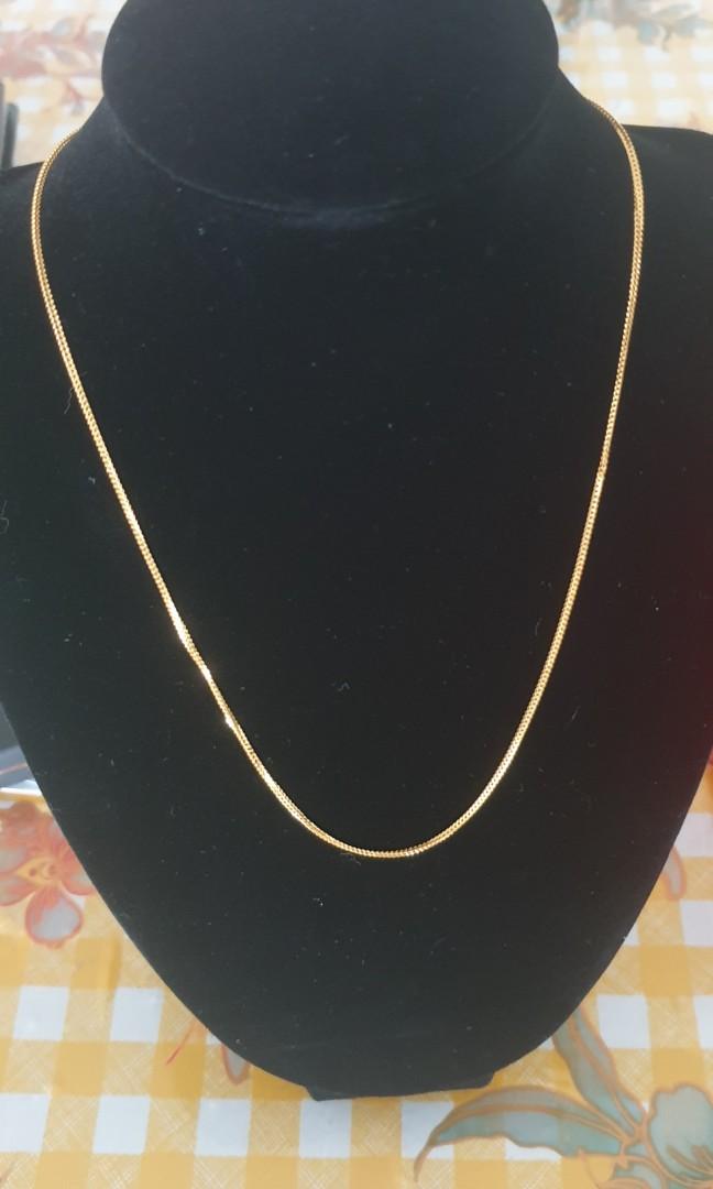 916 gold chain snake thin design
