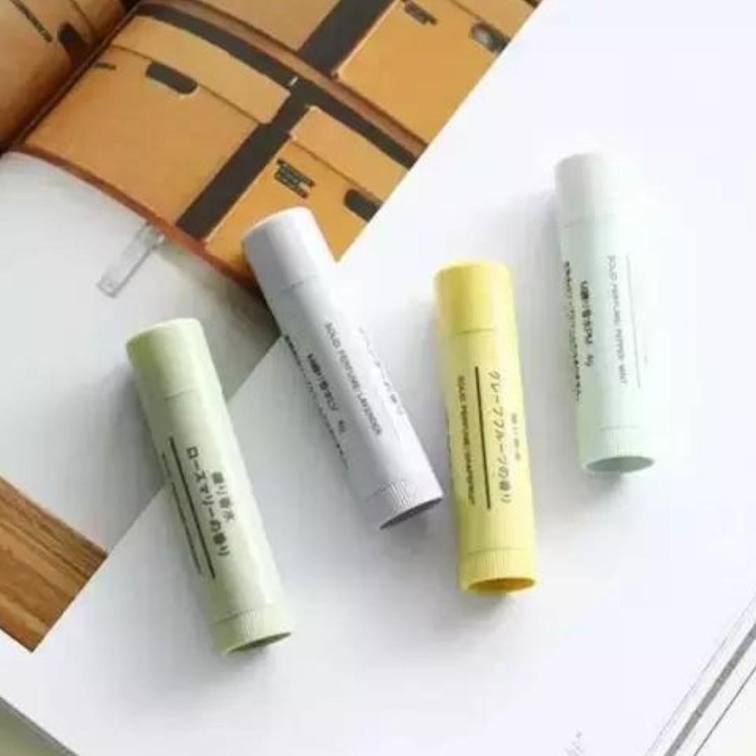 全新無印良品muji 固體香水膏日本製4款香味 美容 化妝品 指甲美容 香水 其他 Carousell