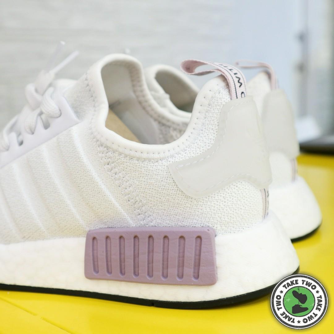 ADIDAS ORIGINALS NMD R1 WHITE LILAC