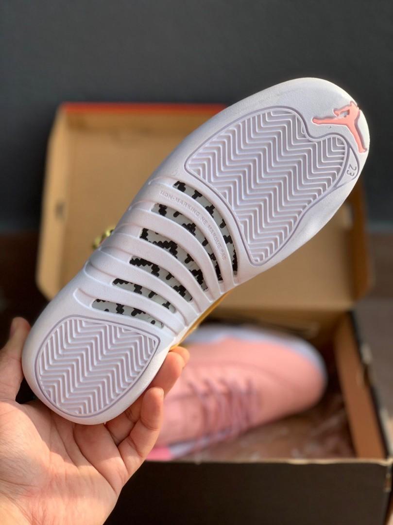 Air Jordan 12 Gs Pink Lemonade Promo Women s Fashion Footwear