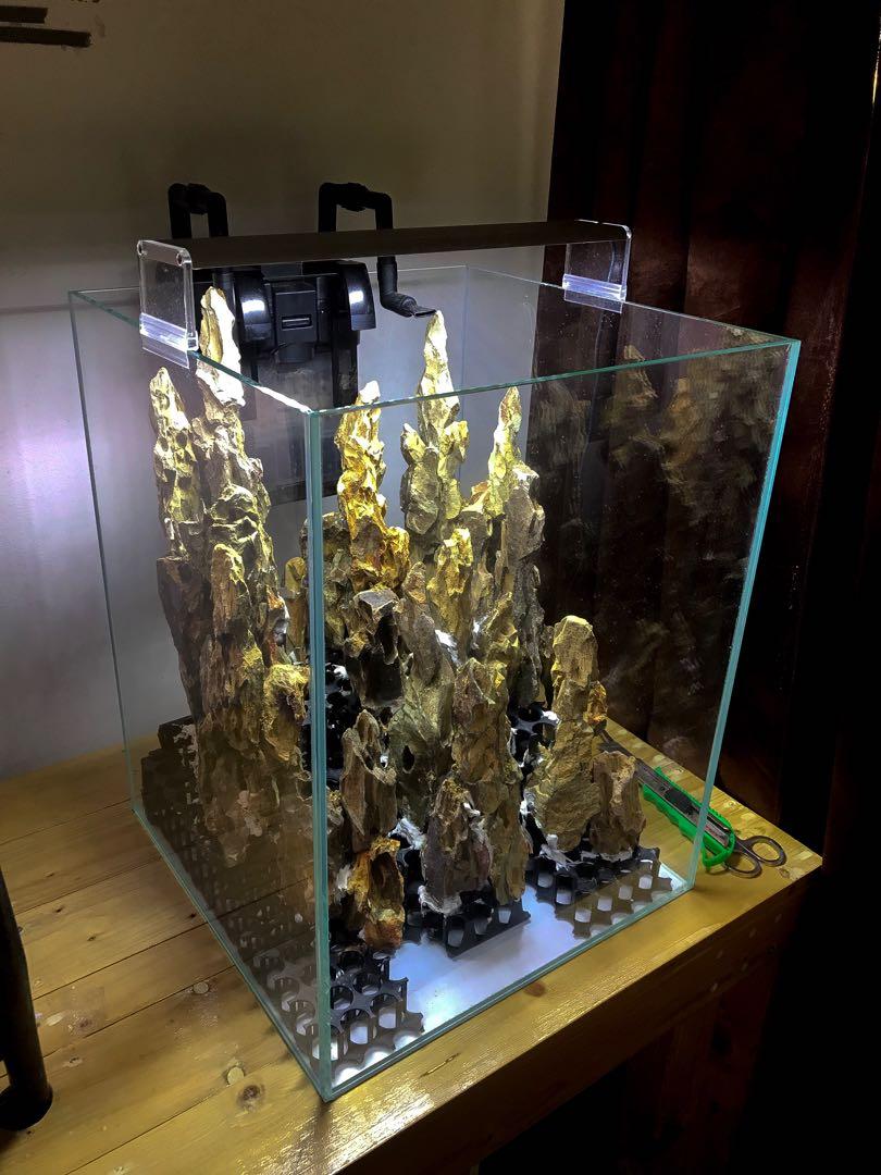 Aquarium hardscape full set plug and play, Pet Supplies, Homes & Other