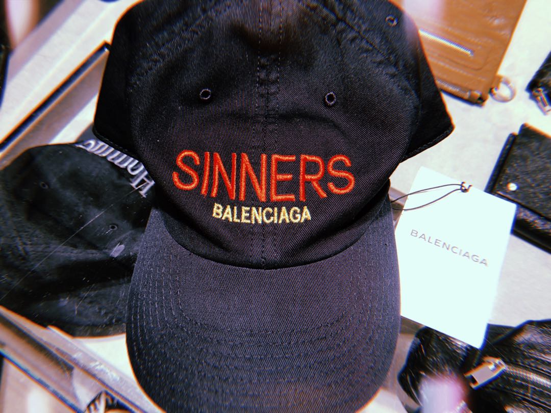 balenciaga sinners cap