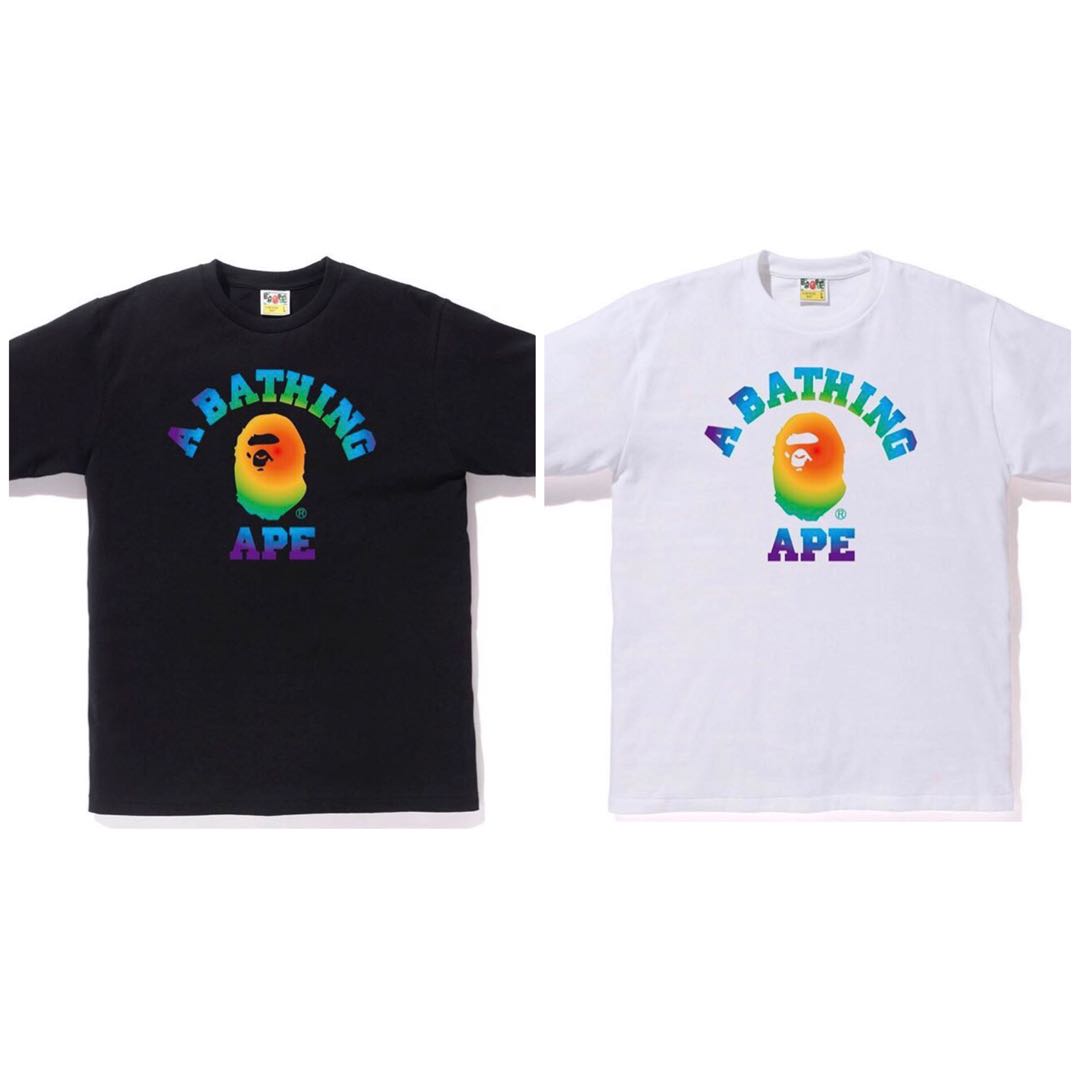 bape rainbow shirt