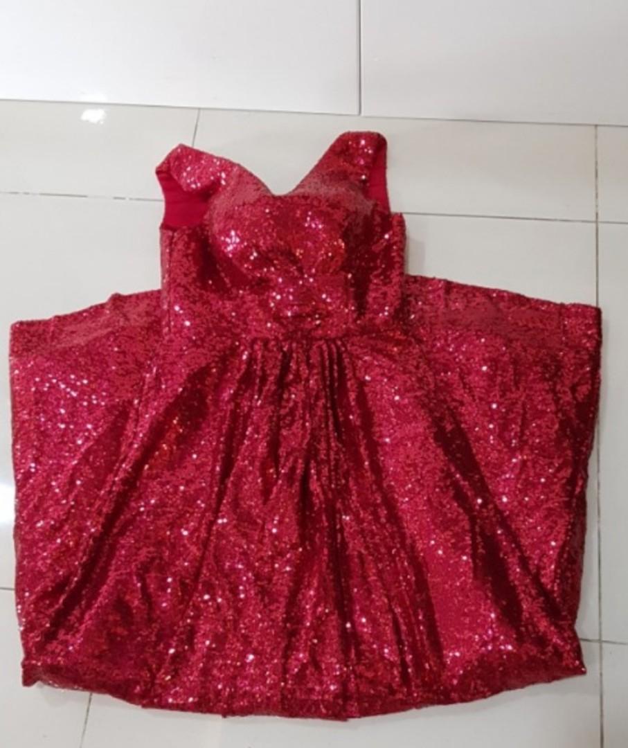 Bling Bling Long Wine Red Evening Gown Theme Party Dress Women s bling-bling-long-wine-red-evening-gown-theme-party-dress-women-s