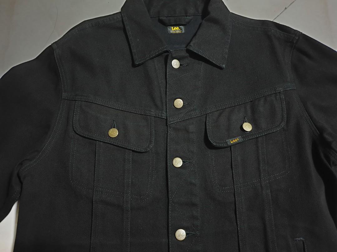 lee black denim shirt