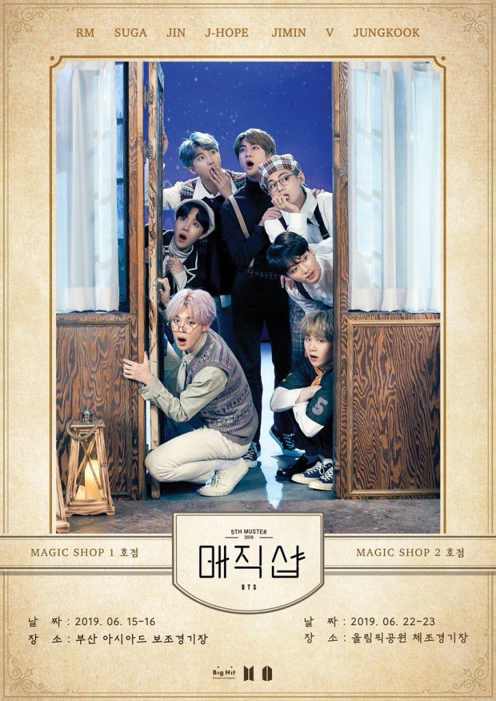 Bts 5th Muster Magic Shop Fanmeet Ticket Seoul Entertainment Events Concerts On Carousell - music codes roblox magic shop bts
