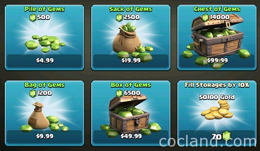 Coc Free gems for clash of clans