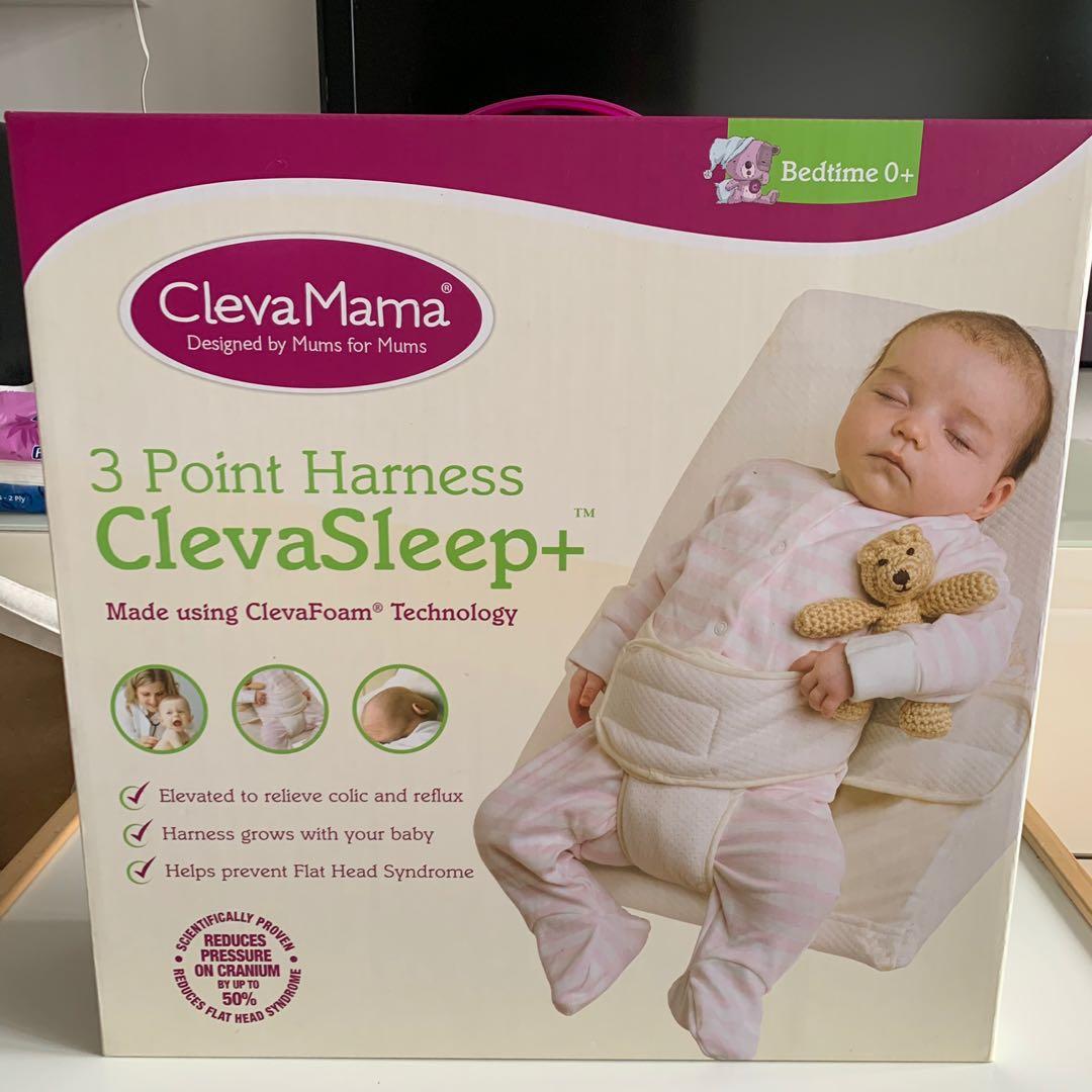 Cleve Mama Incline Pillow With Harness Straps For Reflux Babies