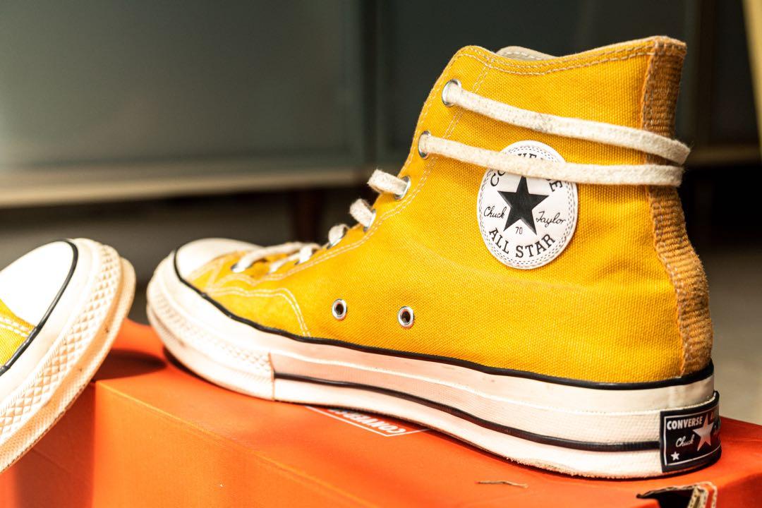 mustard colour converse