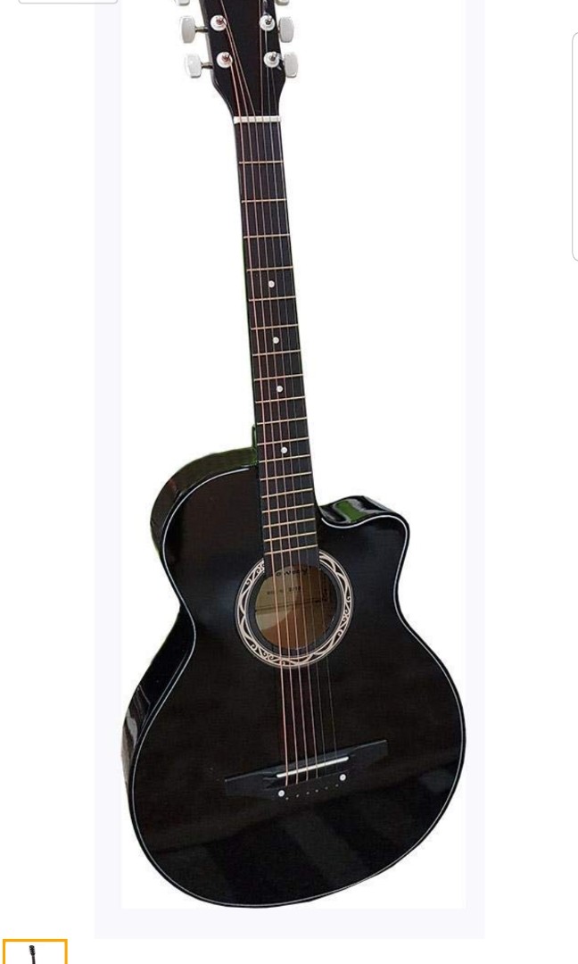 Cowboy Acoustic Guitar Black 18CBLK, Hobbies & Toys, Music & Media