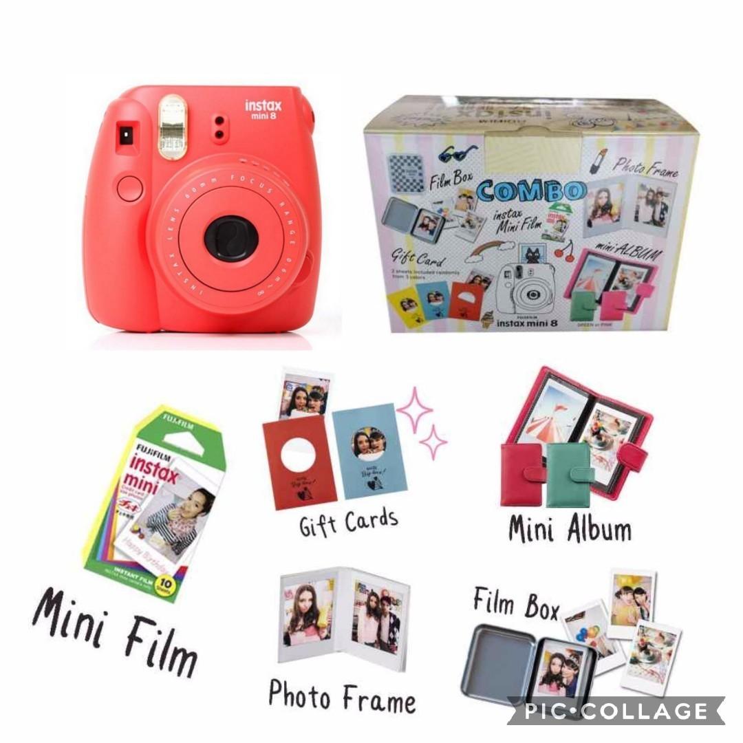 Fujifilm Instax Mini 8 Harajuku Combo Kit Red Photography Cameras Others On Carousell