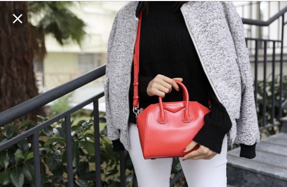 Givenchy mini antigona in pop red, Women's Fashion, Bags & Wallets, Purses  & Pouches on Carousell