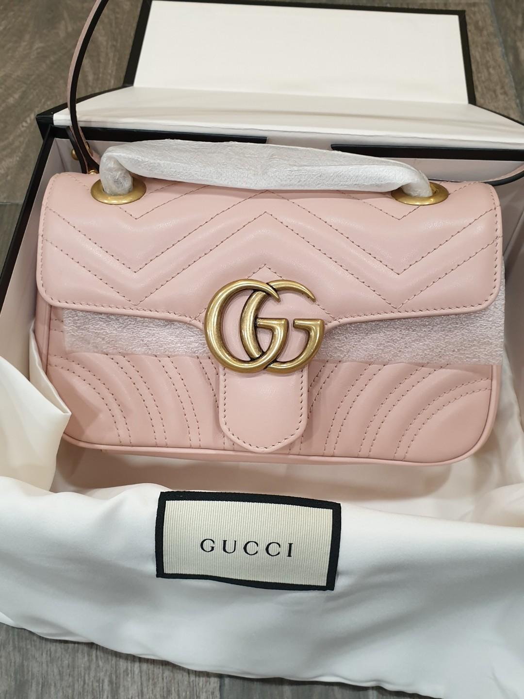 pink marmont gucci bag
