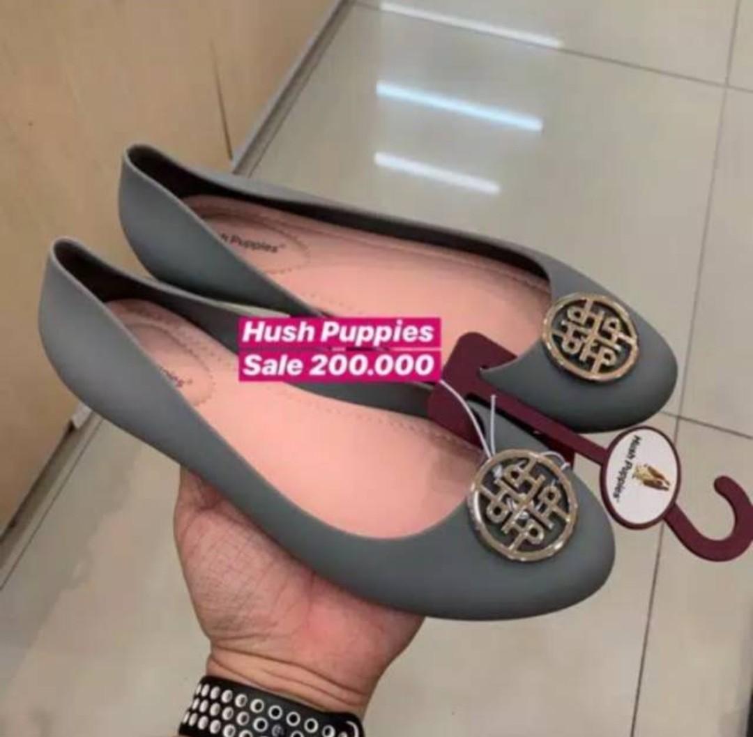 Hush Puppies Emilia Jelly Grey Fesyen Wanita Sepatu Di Carousell