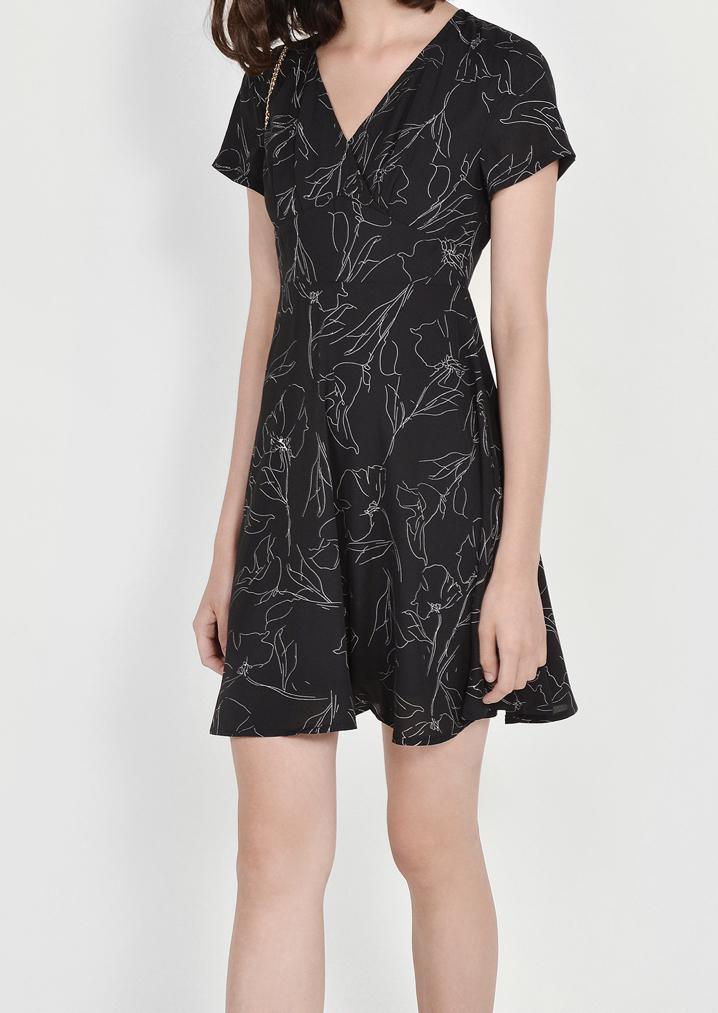 abstract floral dress
