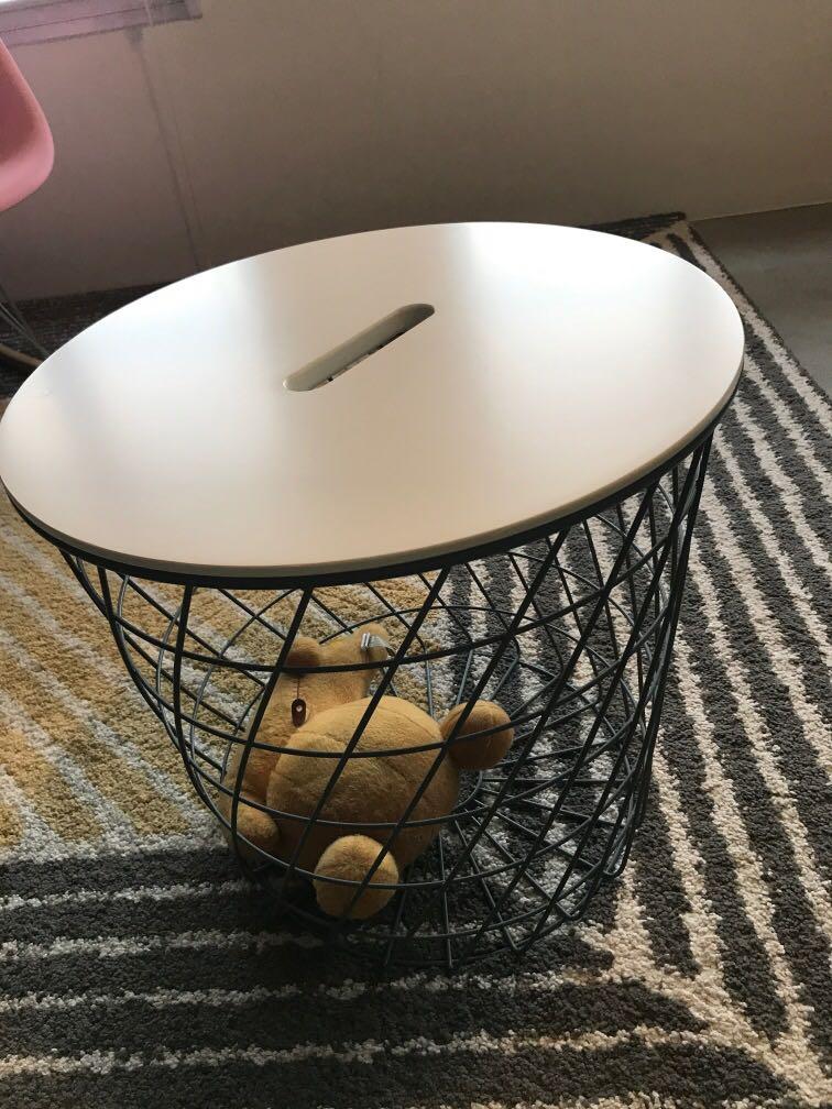 Ikea Coffee Table Basket Side Table Furniture Others On Carousell