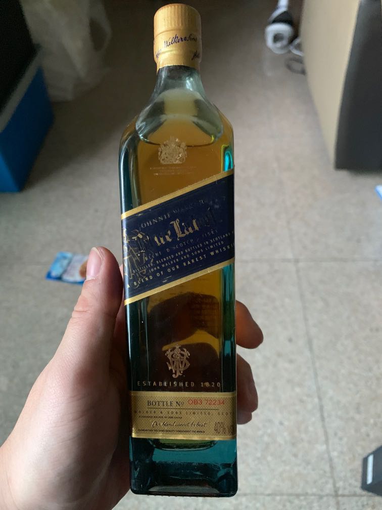 Johnnie Walker BLUE LABEL 200ML, Food & Drinks, Alcoholic ...