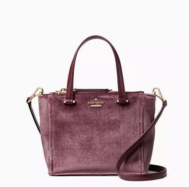 velvet kate spade bag