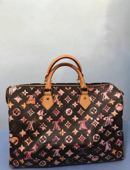 Louis Vuitton Limited Edition Richard Prince Watercolor Speedy 35 Bag For  Sale at 1stDibs  louis vuitton richard prince watercolor, lv watercolor  speedy, louis vuitton watercolor speedy