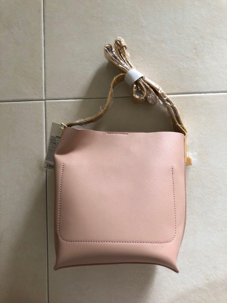 Miniso Pink Bucket Bag, Women's Fashion, Bags & Wallets, Crossbody