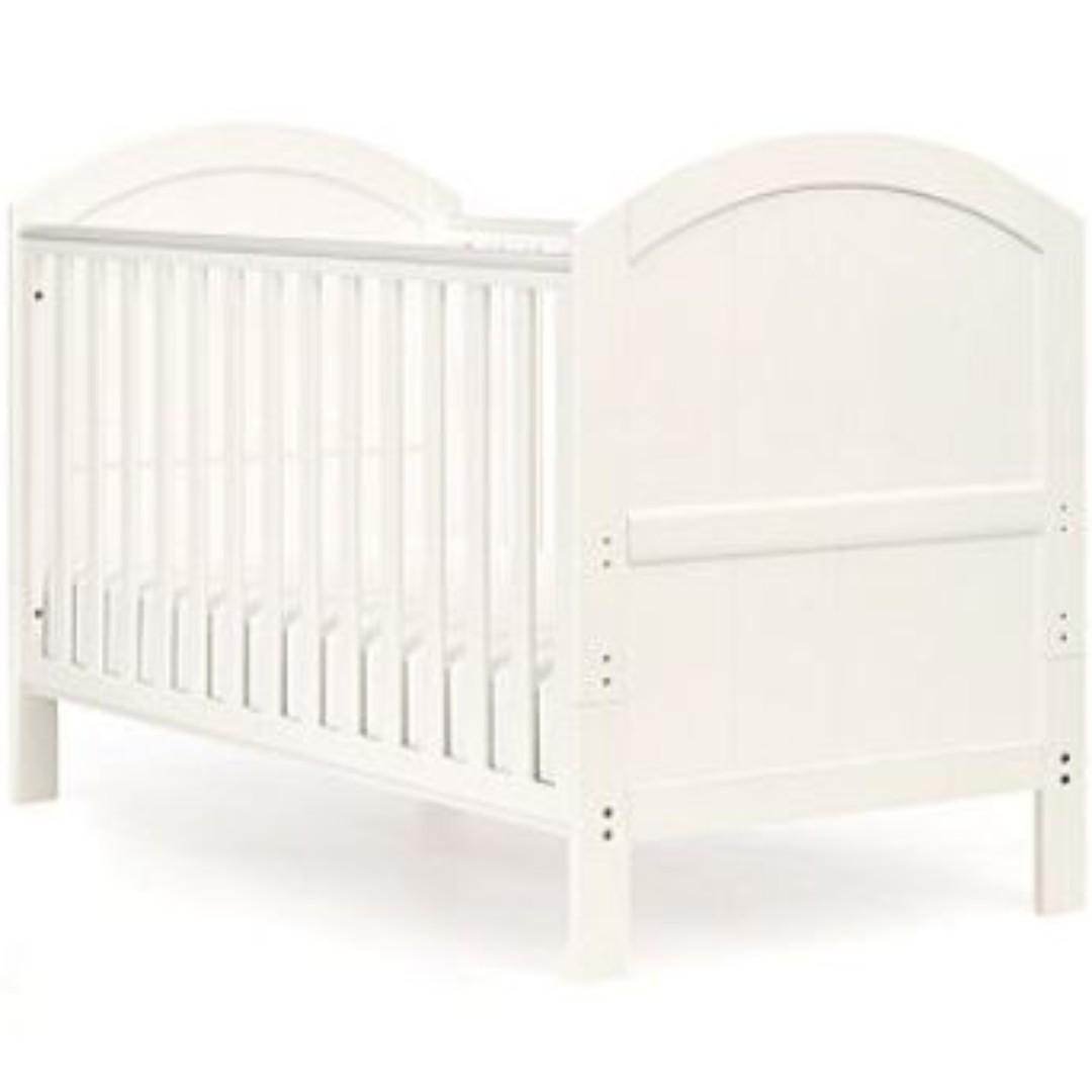mothercare grey cot bed