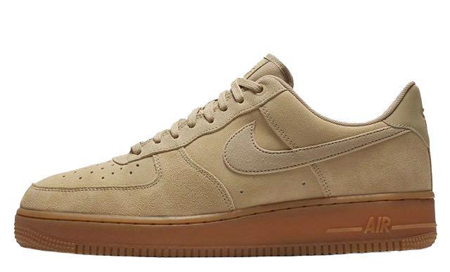 Nike air force 1 suede beige hot sale