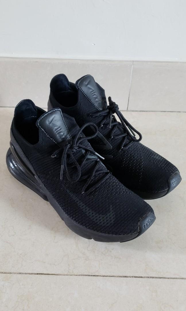 Nike Air Max 270 "Triple Black", 男裝, 波鞋-