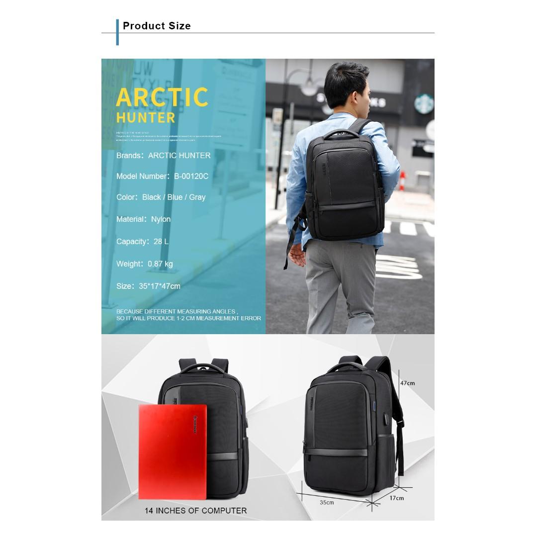 Po Grey Backpack Outdoor Activities Laptop Backpack Mrtjurongeast Men S Fashion Bags Wallets Backpacks On Carousell