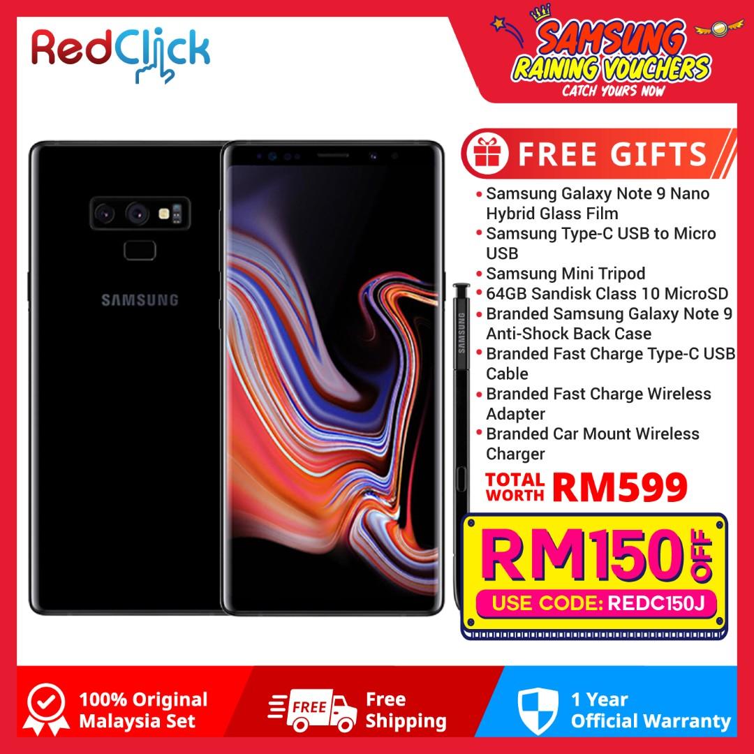 Samsung Galaxy Note 9 n960 6GB 128GB 8 Free Gift Worth RM599