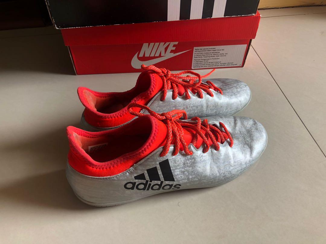 Sepatu Futsal Adidas X 16 3 Indoor Size 43 1 3 Olah Raga Baju Olahraga Di Carousell