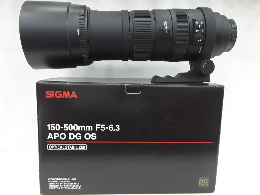 Sigma 150 500mm F5 6 3 Dg Os Hsm Telephoto Zoom Sony Alpha A Mount Photography Lenses On Carousell