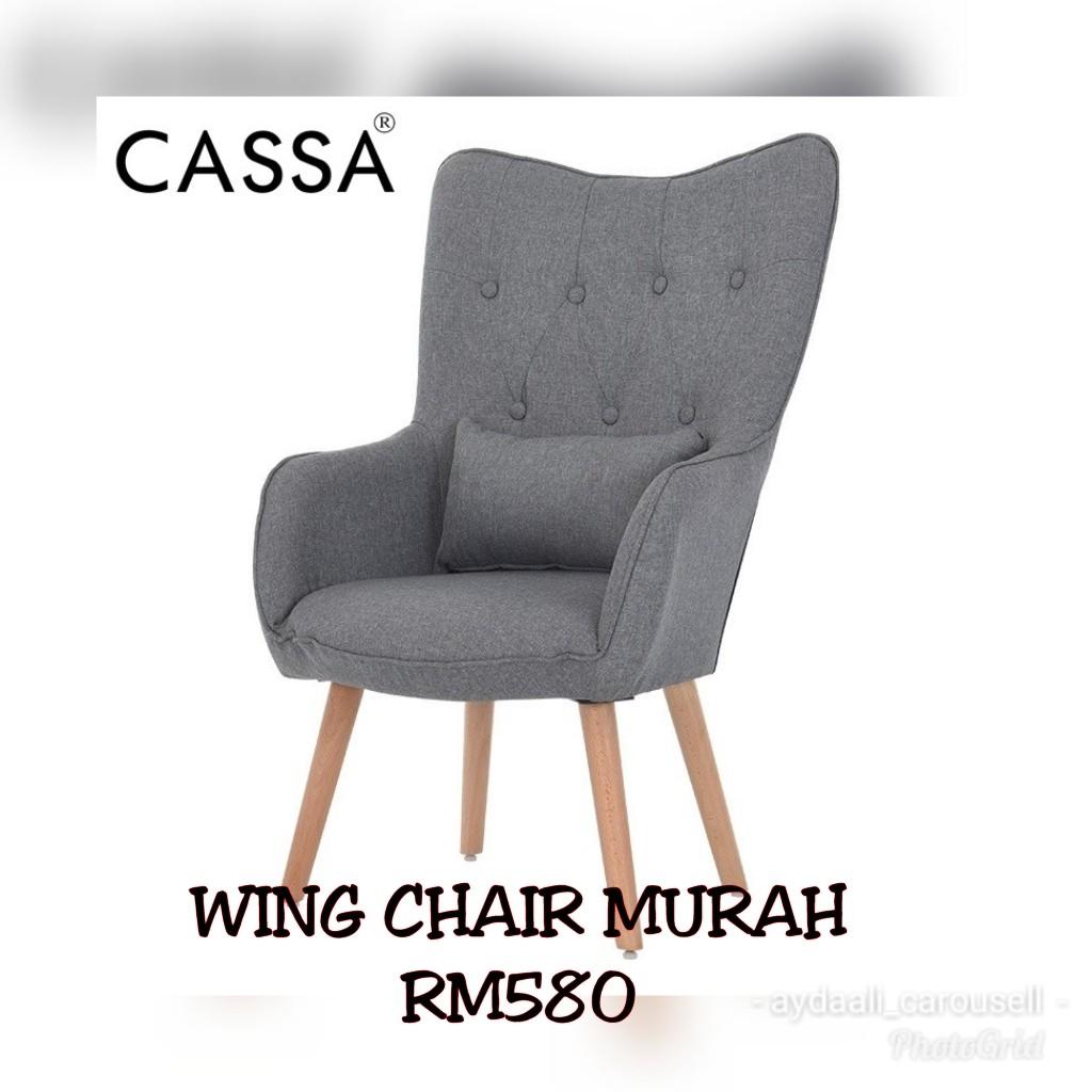 Wing Chair Murah Ready Stock Home Furniture Others On Carousell