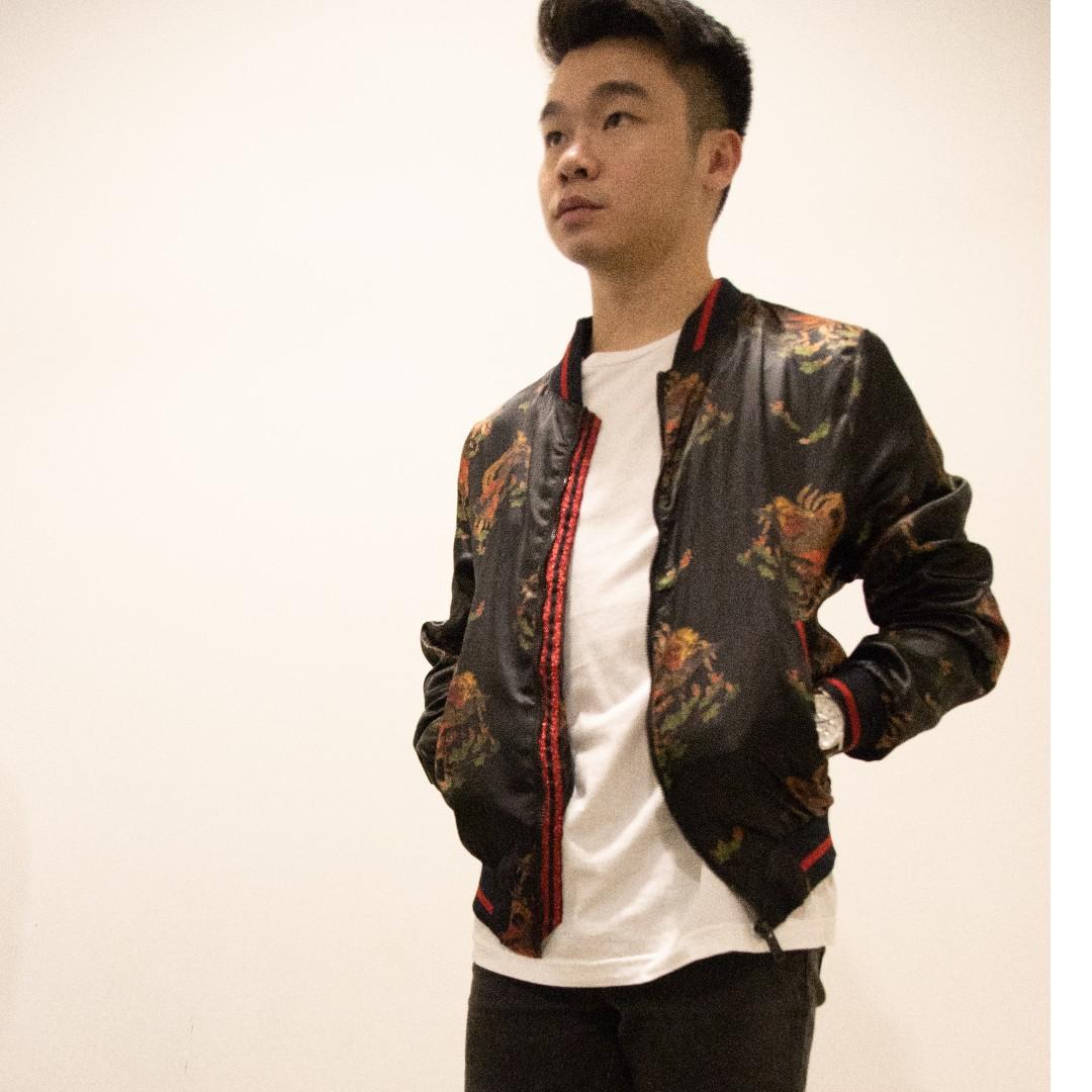 ZARA BLACK DRAGON GUCCI INSPIRED BOMBER JACKET Men s Fashion Coats Jackets and Outerwear on Carousell
