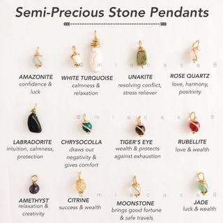 Semi-Precious Stone Pendants
