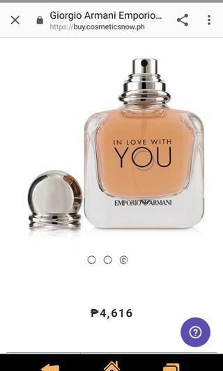 armani you perfume price