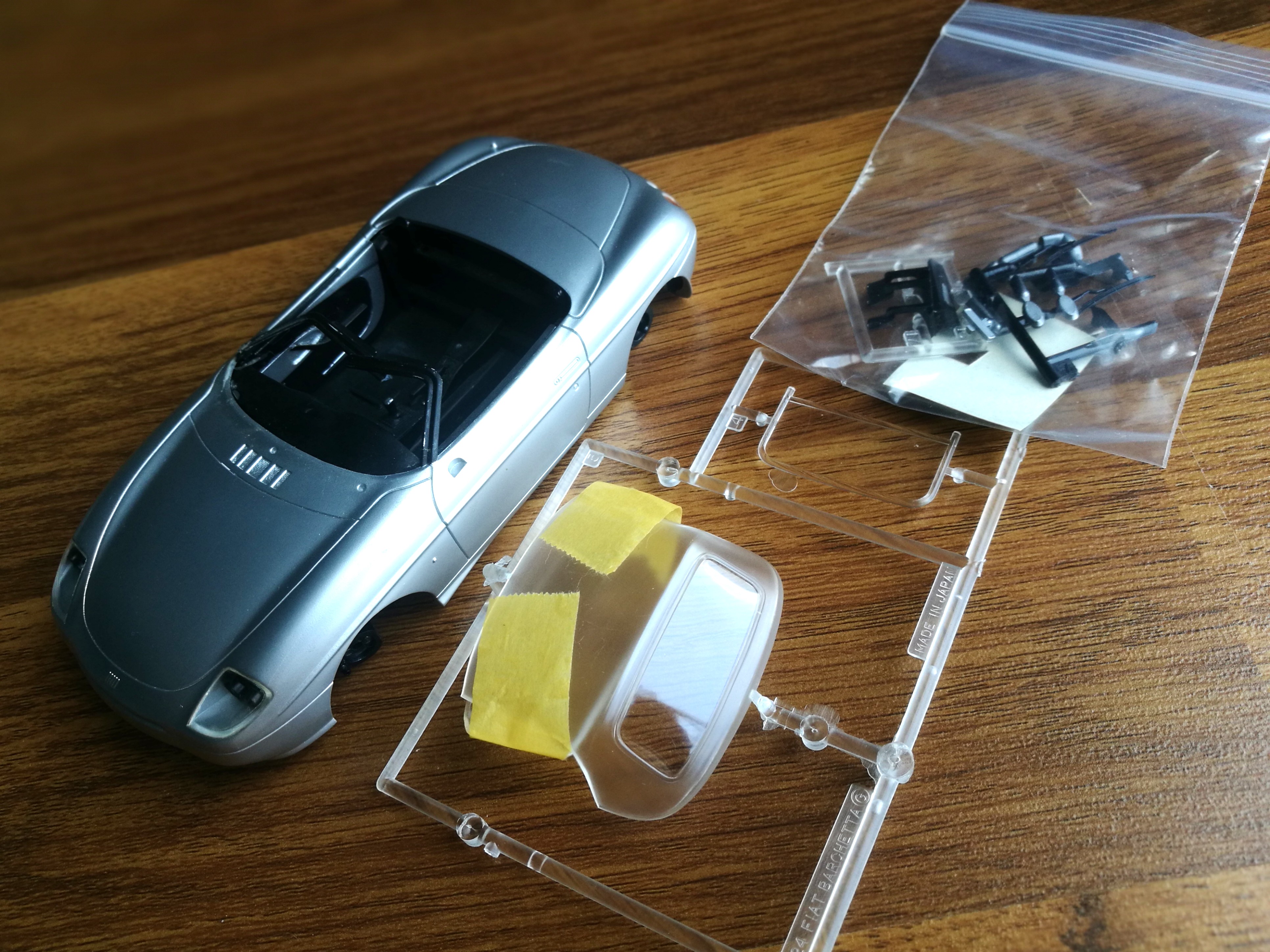 FUJIMI 1 24 FIAT BARCHETTA and FORD TRUCK junk car parts Hobbies