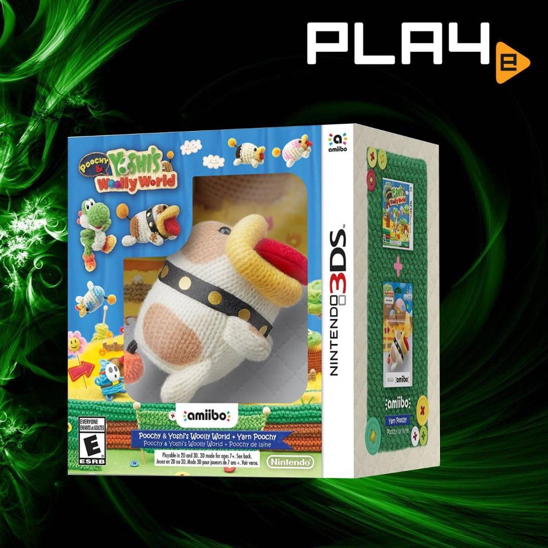 3DS Amiibo Poochy Yoshi's Woolly Bundle Brand New, Video Gaming