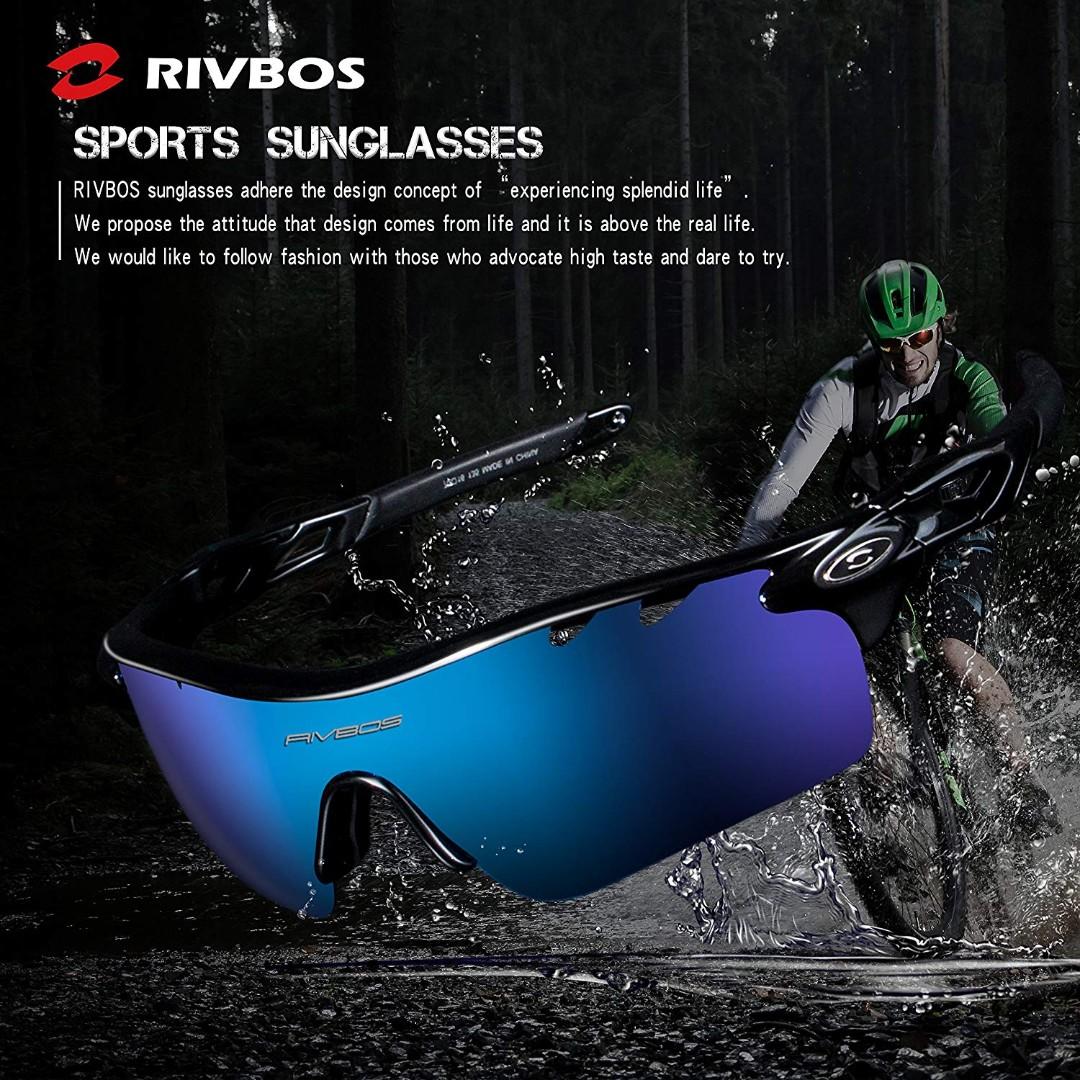 Rivbos 801 polarized sports sunglasses on sale