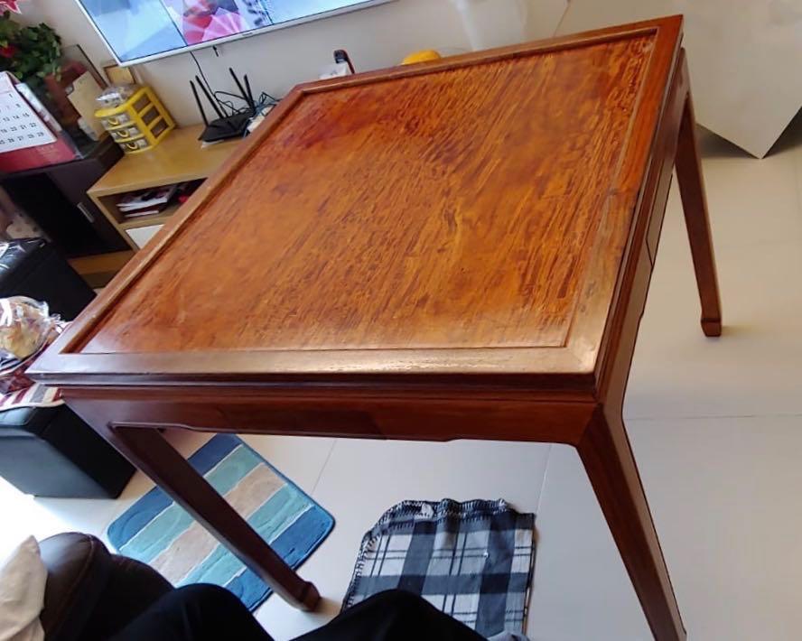 花梨木麻雀枱rosewood Table 傢俬 家居 傢俬 桌子 Carousell