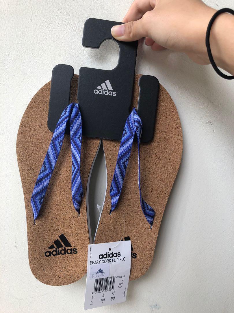 Adidas cork slippers/Flip flops, Women's Fashion, Footwear, Flipflops