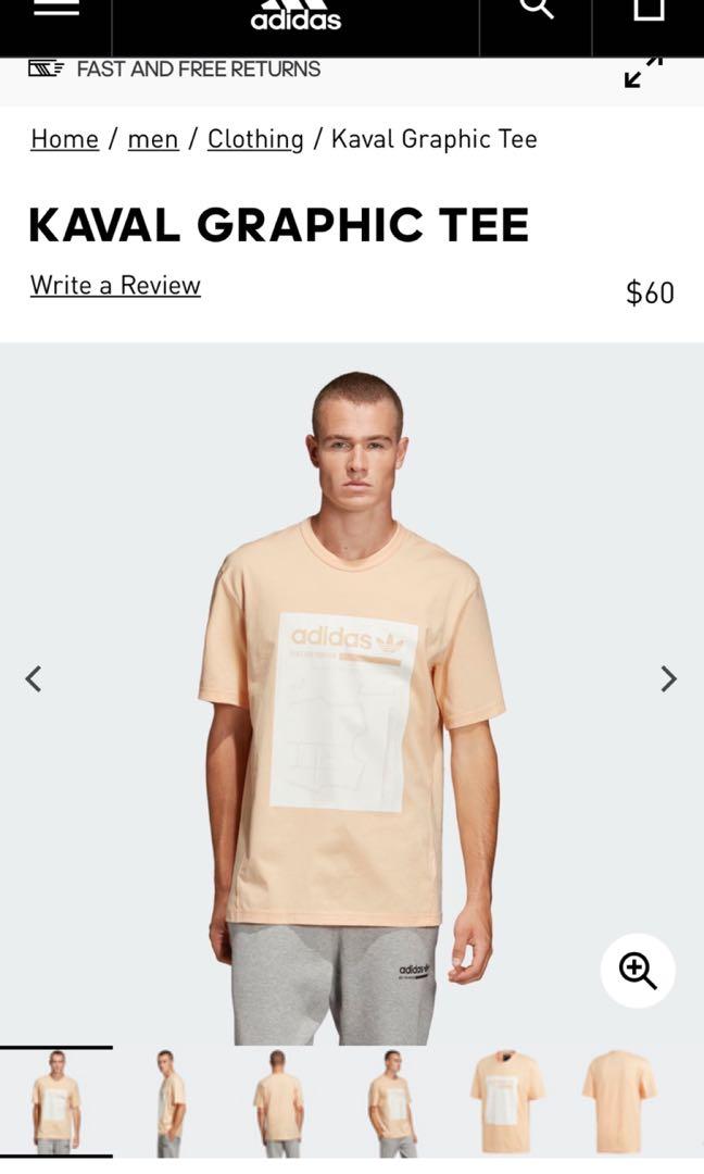 Adidas Kaval Graphic Tee Men s Fashion Tops Sets Tshirts Polo Shirts on Carousell