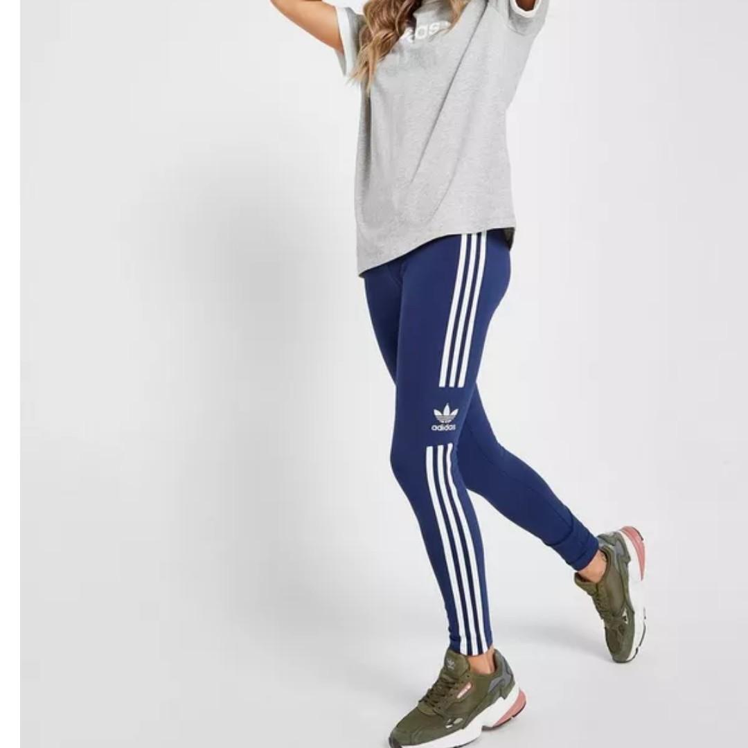 adidas 3 stripe trefoil leggings