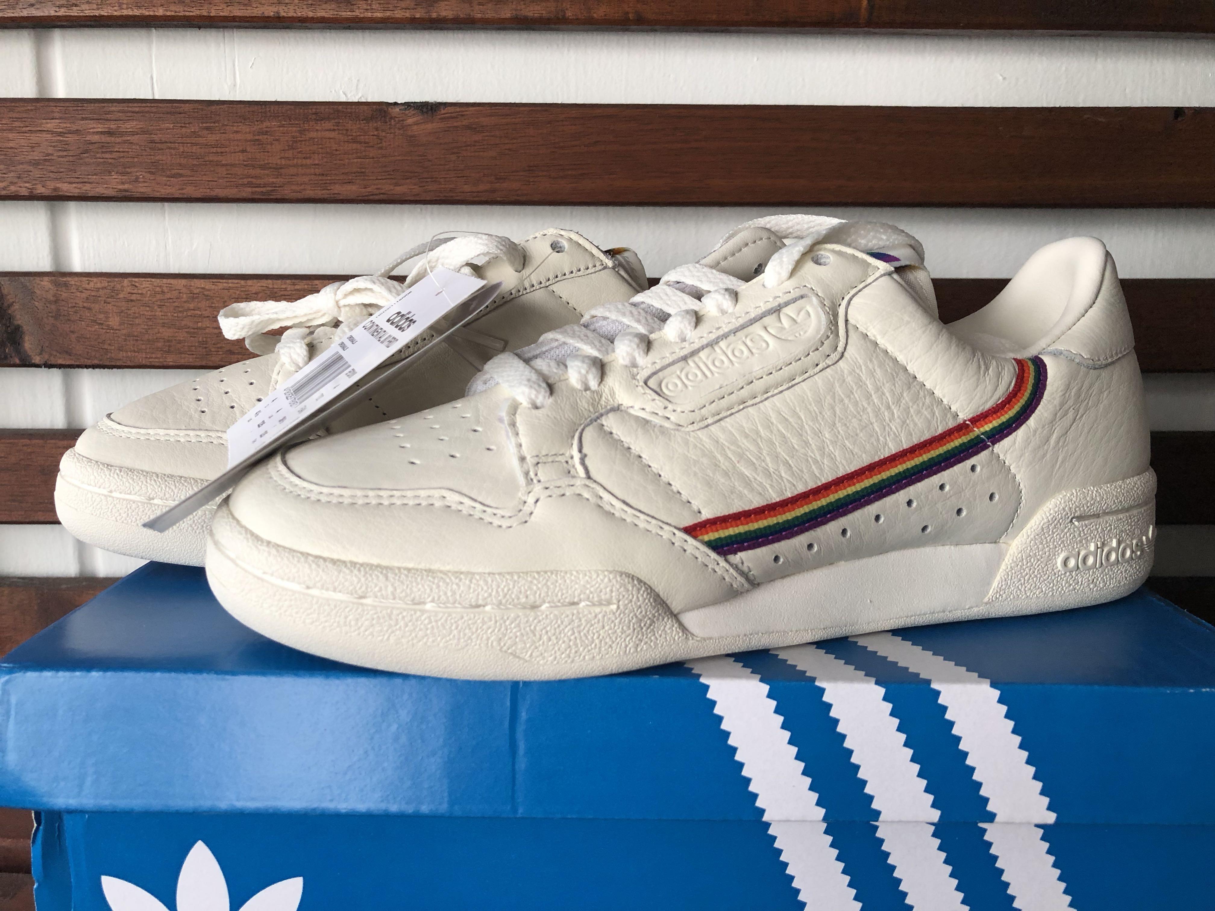 Turning keep it up count up Adidas Originals Continental 80s Pride Sneakers / Trainers, Men's Fashion,  Footwear, Sneakers on Carousell