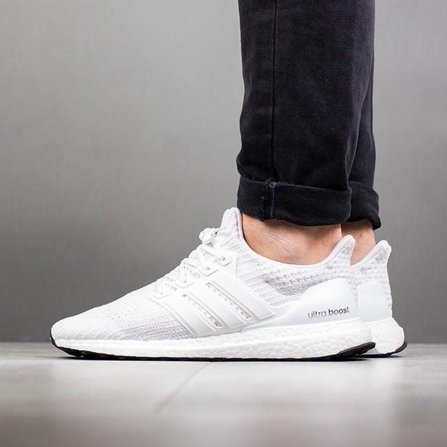 Mens adidas ultra boost 4.0 triple white outlet