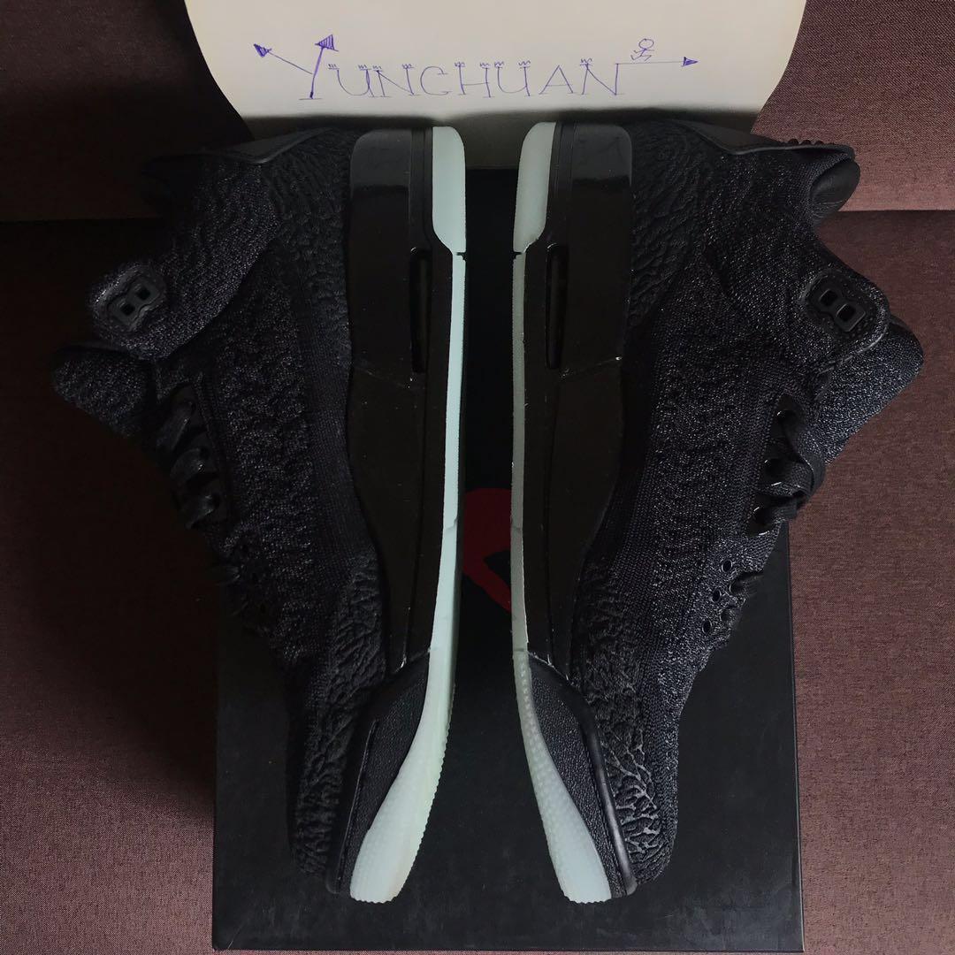 Air Jordan 3 Retro Flyknit Black US10.5 MidValley CarouRaya