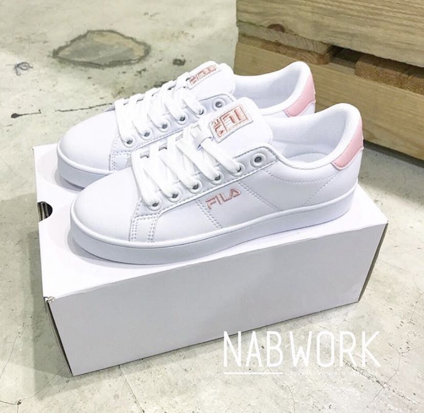 baby pink fila shoes