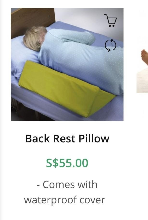 Back rest pillow, Health & Nutrition, Medical Supplies & Tools on Carousell